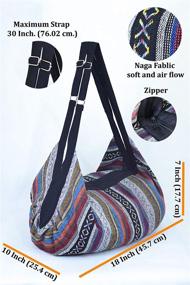 img 3 attached to 👜 Универсальная и стильная сумка-хобо через плечо: идеальный путешественник в стиле хиппи, бохо и богемном!
