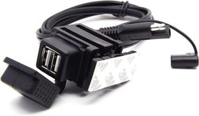 img 2 attached to Cllena SAE to USB Cable Adapter: Dual USB Port Power Socket for Motorcycle Smart Phone Tablet GPS