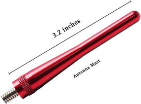 img 3 attached to JAPower Ford F-150 2009-2019 Replacement Antenna - 3.2 inches, Red - Enhanced for SEO