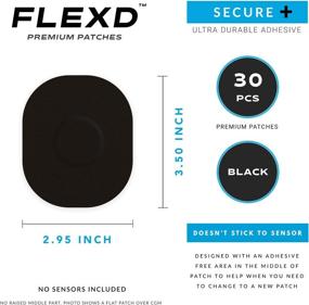 img 3 attached to 🔳 Flexd - CGM Freestyle Adhesive Patches (30 Pcs) - Black, Libre Adhesive Patch Covers