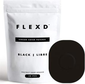 img 4 attached to 🔳 Flexd - CGM Freestyle Adhesive Patches (30 Pcs) - Black, Libre Adhesive Patch Covers