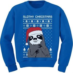 img 4 attached to 🎅 Tstars Sloth Christmas Sweater Sweatshirt for Boys – Fashionable Hoodies & Sweatshirts
