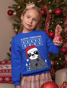 img 3 attached to 🎅 Tstars Sloth Christmas Sweater Sweatshirt for Boys – Fashionable Hoodies & Sweatshirts