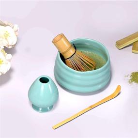 img 1 attached to 🍵 Premium SRC Japanese Matcha Tea Set - Complete 5-Piece Matcha Kit with Whisk and Bowl for Traditional Japanese Tea Ceremony - Includes Detailed Instructions