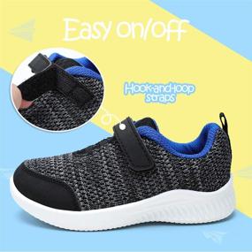 img 2 attached to 👟 Активные кроссовки для мальчиков-малышей: детская атлетическая обувь идеальна для веселых игр на детской площадке, активного времяпровождения и школы.