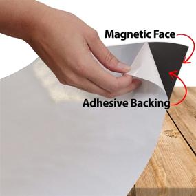 img 3 attached to 🧲 Flexible Magnet Sheet with Adhesive (2' x 5') - Perfect for DIY Home, Office, Auto, Shop, and Crafts Projects