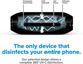img 3 attached to 📱 УФ-санитайзер для мобильных телефонов и двойное универсальное зарядное устройство для мобильных телефонов - PhoneSoap 3: запатентованный, клинически доказанный санитайзер с УФ-лампой в 360 градусов, очищает и заряжает все телефоны (черный)