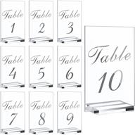 acrylic numbers printed reception rectangle logo
