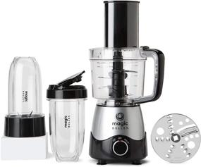 img 4 attached to 🔪 Серебряный кухонный комбайн Silver Magic Bullet MB50200 Kitchen Express - вместимость 3,5 чашки