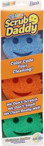 img 4 attached to 🧽 Scrub Daddy Sponge Set: Colorful, Scratch-Free Sponges for Dishes and Home - Deep Cleaning, Odor Resistant, Soft in Warm Water, Firm in Cold - Dishwasher Safe, Multi-use, Ergonomic Design - 3ct