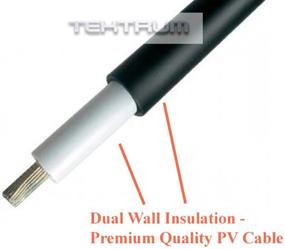 img 1 attached to 🔌 Tektrum UV-Resistant 25ft Double Layer PV Extension Cable - Ideal for Outdoor Solar Panels (Set of 2)