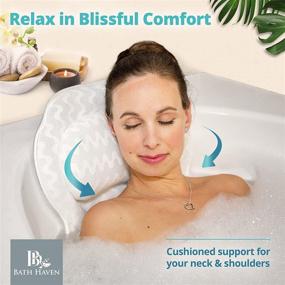 img 3 attached to Bath Haven Bath Pillow: Ultimate Neck and Back Support for a Relaxing Spa Experience