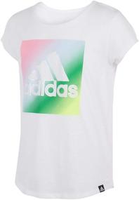 img 3 attached to 👕 Футболка Adidas для девочек, размер М: Высококачественная активная одежда для девочек