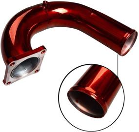 img 3 attached to 🔴 High Flow Silver Intake Elbow Tube Replacement for 03-07 Dodge Ram 5.9L Cummins Diesel Red by BETTERCLOUD