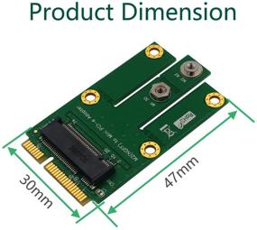 img 1 attached to 🔌 M.2 NGFF Key B to Mini PCI-E WWAN, CDMA, LTE, GPS Card Adapter