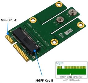 img 2 attached to 🔌 M.2 NGFF ключ B к Mini PCI-E WWAN, CDMA, LTE, GPS адаптер для карты