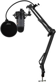 img 4 attached to 🎤 Enhanced SEO: BLUE Microphone Yeti USB Mic (Slate) Bundle with Knox Shock Mount, Studio Stand, and Pop Filter (4 Essential Items)