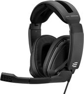 sennheiser gsp 302 gaming headset: noise-cancelling mic, flip-to-mute, memory foam pads, for pc, mac, xbox one, ps4, nintendo switch, smartphones logo