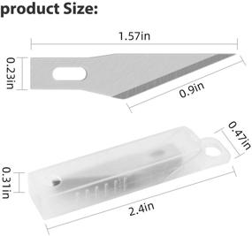 img 2 attached to DIYSELF 20PCS Craft Knife Blades: Premium SK5 Carbon Steel #11 Refill Blades with Storage Case for Crafts, Hobbies, Scrapbooking & Stencils