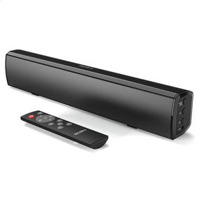 img 4 attached to 🔊 Majority Bowfell TV Sound Bar - Small 15-Inch Soundbar with Bluetooth, RCA, USB, Optical, AUX Connection - Mini Sound System for TV, Home Theater, Gaming, Projectors - 50W Speakers