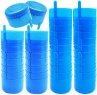 🔴 40-pack of non-spill caps for 3 and 5 gallon water jugs - replacement snap on caps for anti-splash bottles, 55mm reusable caps logo