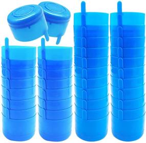 img 4 attached to 🔴 40-Pack of Non-Spill Caps for 3 and 5 Gallon Water Jugs - Replacement Snap On Caps for Anti-Splash Bottles, 55mm Reusable Caps