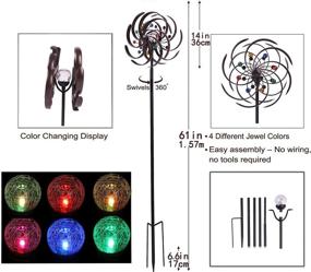 img 3 attached to Seasonal 🌈 Bi-Directional Multicolor Decorative Lighting