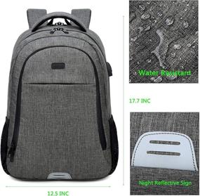 img 3 attached to Cutting-Edge Backpack Computer Laptops Charging Resistant Backpacks for Laptop Backpacks