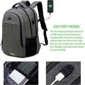 img 2 attached to Cutting-Edge Backpack Computer Laptops Charging Resistant Backpacks for Laptop Backpacks