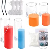 🕯️ milivixay 4-piece pillar cylinder candle set logo