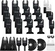 🔧 29pcs pecham universal quick release saw blades: fits porter cable, black & decker, rockwell, ridgid, ryobi, milwaukee, dewalt, chicago craftsman - wood and metal oscillating multitool logo