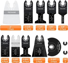 img 3 attached to 🔧 29PCS PECHAM Universal Quick Release Saw Blades: Fits Porter Cable, Black & Decker, Rockwell, Ridgid, Ryobi, Milwaukee, DeWalt, Chicago Craftsman - Wood and Metal Oscillating Multitool