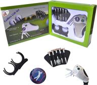 🏌️ golfer's ultimate gift set: complete with stroke counter, divot tool repair, brush, ball marker, tee holder, belt ball holder - perfect gift idea for men and women логотип