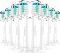 toptheway phillips sonicare toothbrush heads - 8 pack, diamondclean & protectiveclean compatible logo