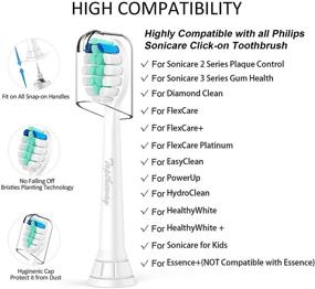 img 2 attached to Toptheway Phillips Sonicare Toothbrush Heads - 8 Pack, DiamondClean & Protectiveclean Compatible