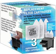 efficient white replacement filter cartridges - xs, 3-pack by koller products logo