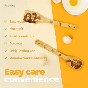 img 1 attached to Riveira Organic Wooden Spoons for Cooking Utensils Set - 6-Piece Magic Wizard Harry Potter Kitchen Utensils Gift: Ideal Spatulas for Nonstick Cookware - Perfect Gifts for Cooking Lovers!