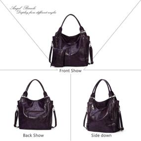 img 2 attached to Angel Barcelo Handbags Adjustable Purple