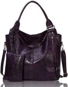 img 4 attached to Angel Barcelo Handbags Adjustable Purple