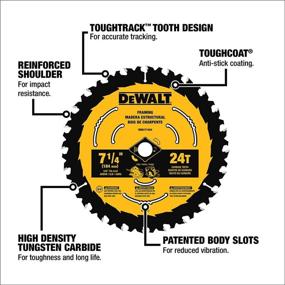 img 1 attached to 🔪 DEWALT DWA171424: High-Performance 7-1/4-Inch Circular Saw Blade - 24 Teeth