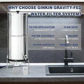 img 1 attached to Ginkin Gravity Fed Purification Emergencies Stainless Steel