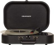 🎵 crosley cr8009a-bk discovery винтажный bluetooth 3-скоростной ременной проигрыватель в чемодане черного цвета - классическое звучание с современной связью логотип