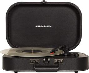 img 4 attached to 🎵 Crosley CR8009A-BK Discovery Винтажный Bluetooth 3-Скоростной ременной проигрыватель в чемодане черного цвета - Классическое звучание с современной связью