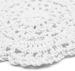 img 3 attached to Kilofly Crochet Cotton Coasters Doilies