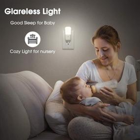 img 2 attached to 💡 LOHAS Dimmable LED Night Light, Plug in Dusk to Dawn Light with Adjustable Brightness, Daylight 5000k, Ideal for Kids Bedroom, Nursery, Stairway - Pack of 2