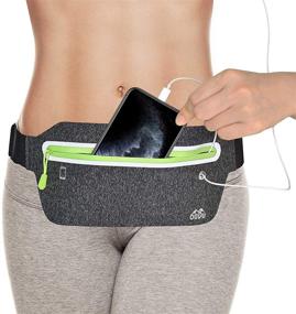 img 3 attached to Ultimate Running Belt: Bounce-Free Waist Bag & Phone Holder for Women and Men - Exercise, Workout, Fitness, Marathon - Slim, Secure, and Stylish