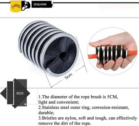 img 1 attached to 🧽 Nylon Rope Brush for Rock Climbing Rope Cleaning - DoMyfit Rope Wash Tool