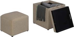 img 1 attached to Convenience Concepts Designs4Comfort Avenue Ottoman Furniture