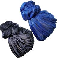 🌈 blackbrown stretch head wrap turban: women's accessories for enhanced seo logo