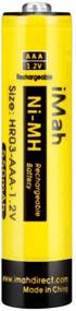 img 3 attached to 🔋 iMah AAA Rechargeable Batteries 1.2V 550mAh Ni-MH - 4-Pack; Compatible with Panasonic Cordless Phone Battery HHR-55AAABU HHR-75AAA/B, Toys, Outdoor Solar Lights